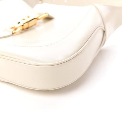 Gucci Boarded Dyana Lux Calfskin Small Jackie 1961 Hobo Mystic White 7 of 10