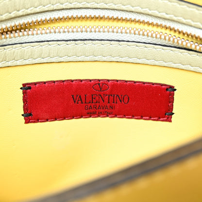 Valentino Garavani Nappa Watercolor Rockstud Wristlet Clutch Rose Green Yellow Sky 6 of 21
