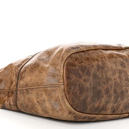 Givenchy Crackled Calfskin Medium Nightingale Light Brown 10 of 11