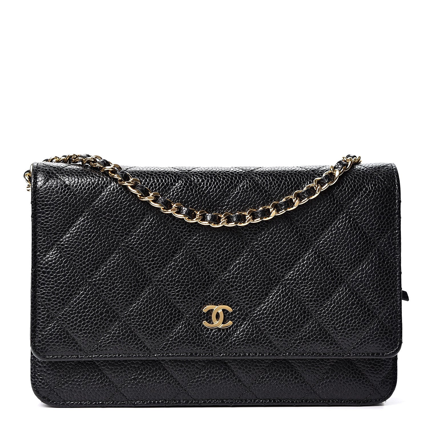 Chanel Caviar Quilted Wallet On Chain WOC Black 1 of 9