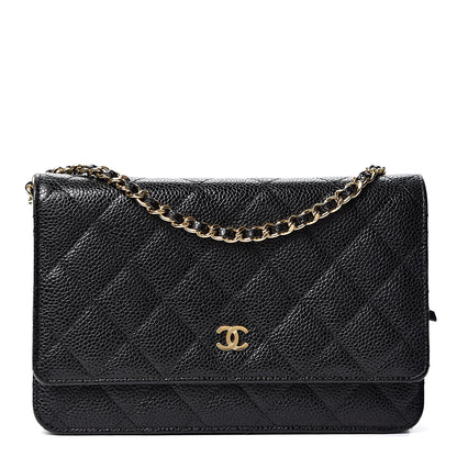 Chanel Caviar Quilted Wallet On Chain WOC Black 1 of 9