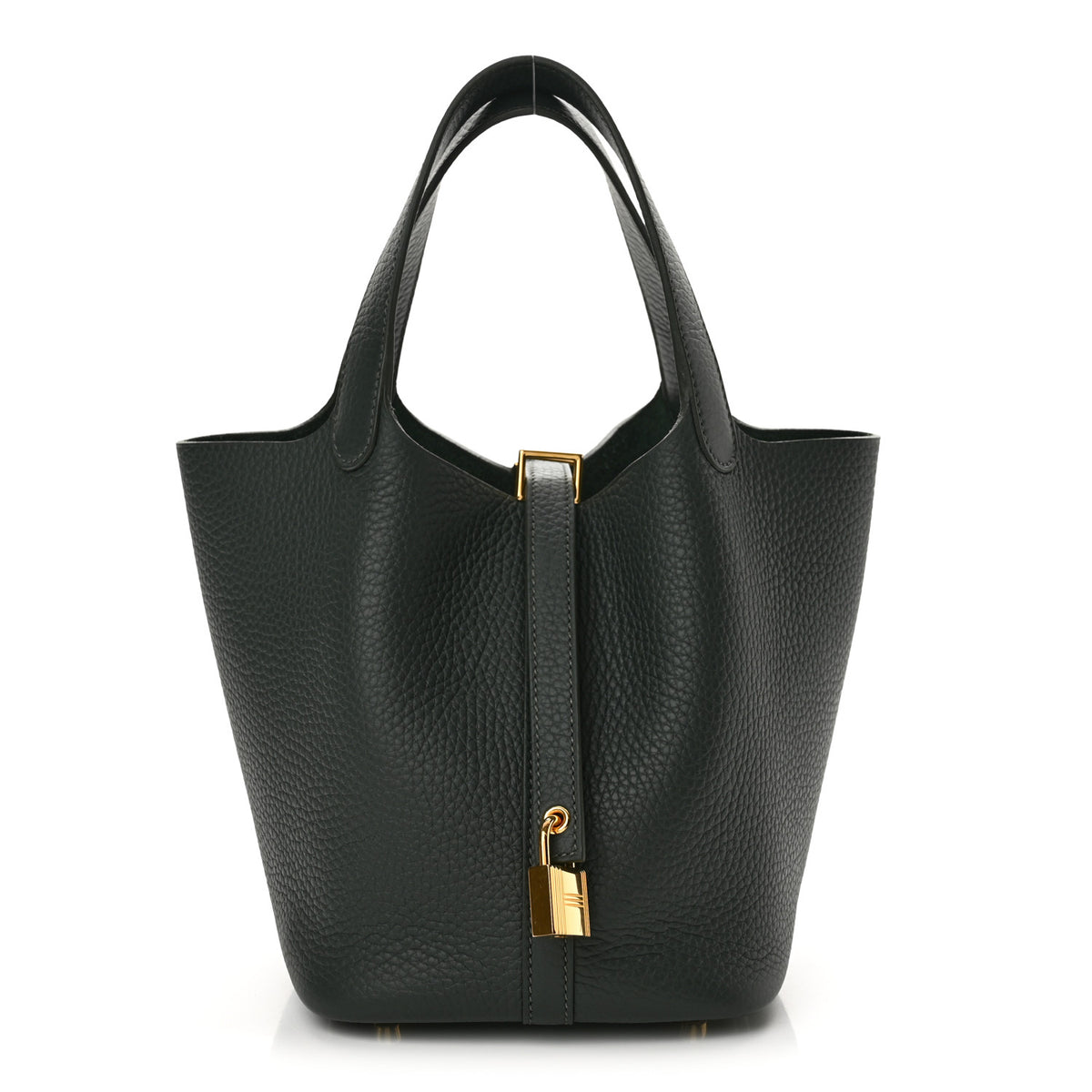 Hermes Taurillon Clemence Picotin Lock 18 PM Vert Mangrove 1 of 10