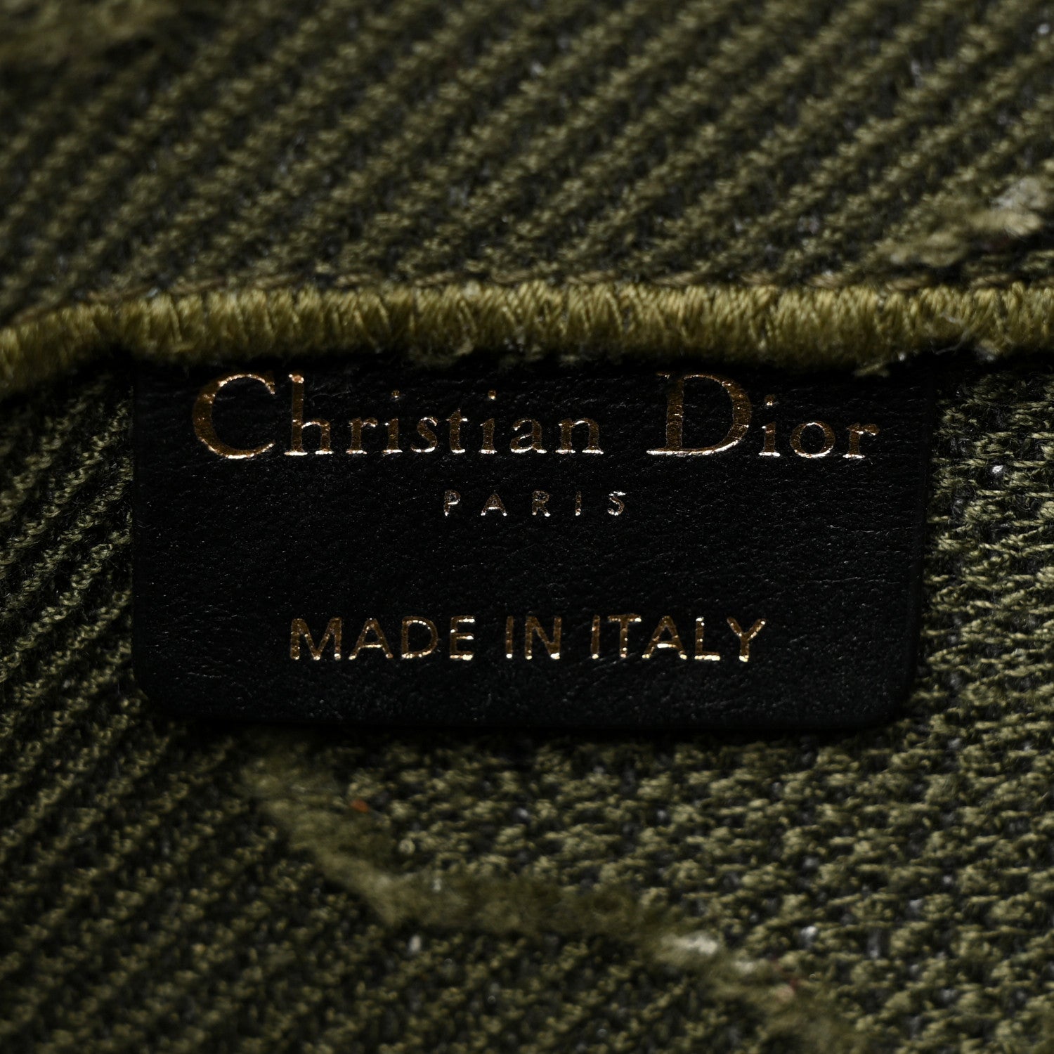 Christian Dior Canvas Embroidered Camouflage Saddle Belt Bag Green 6 of 7