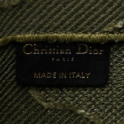 Christian Dior Canvas Embroidered Camouflage Saddle Belt Bag Green 6 of 7