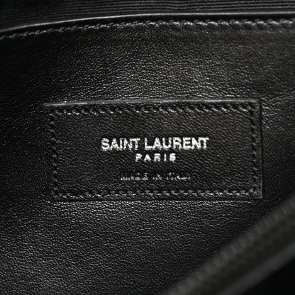 Saint Laurent Grain De Poudre Medium West Hollywood Monogram Fold-Over Black 6 of 14