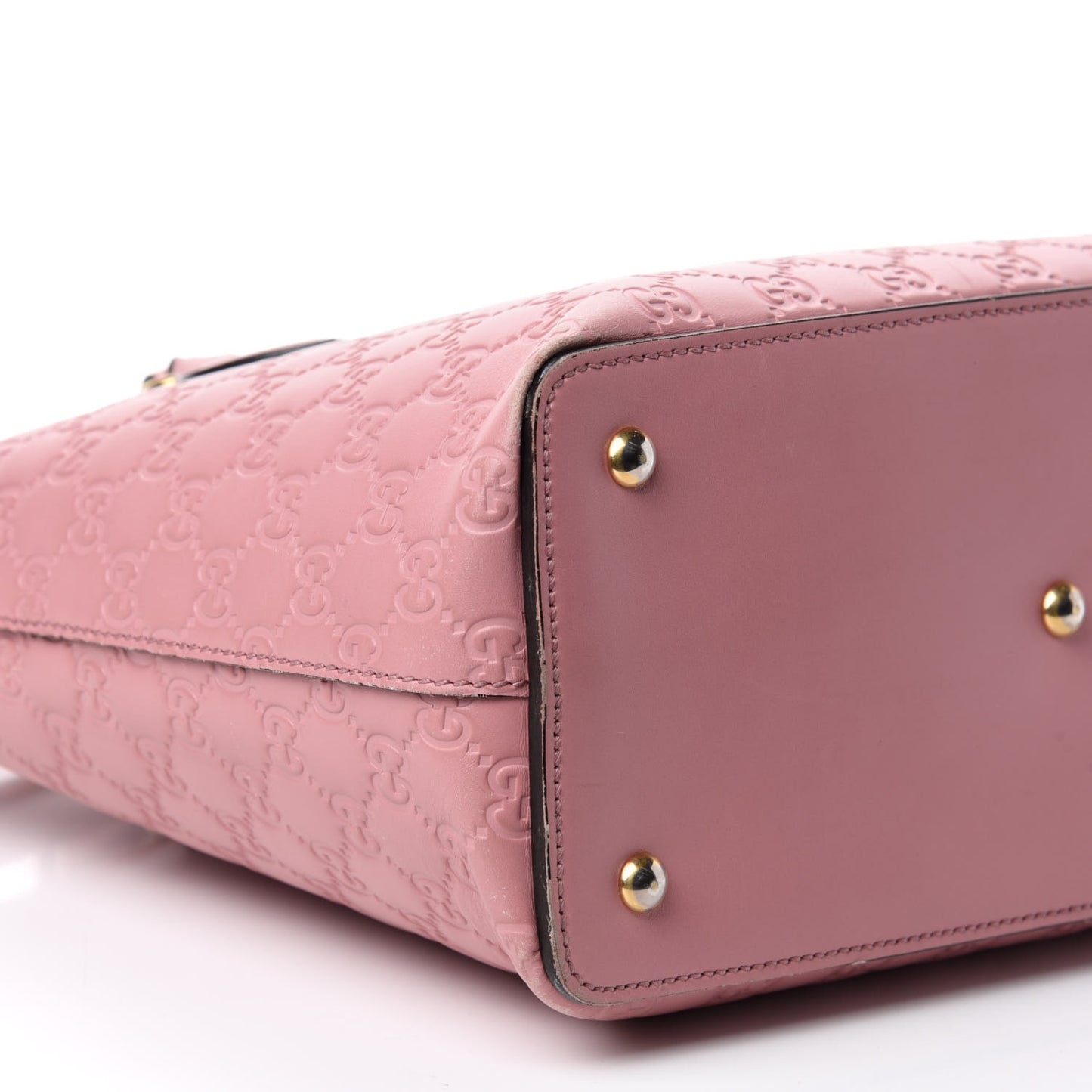 Guccissima Signature Linea A Foldover Tote Rose Baby Candy