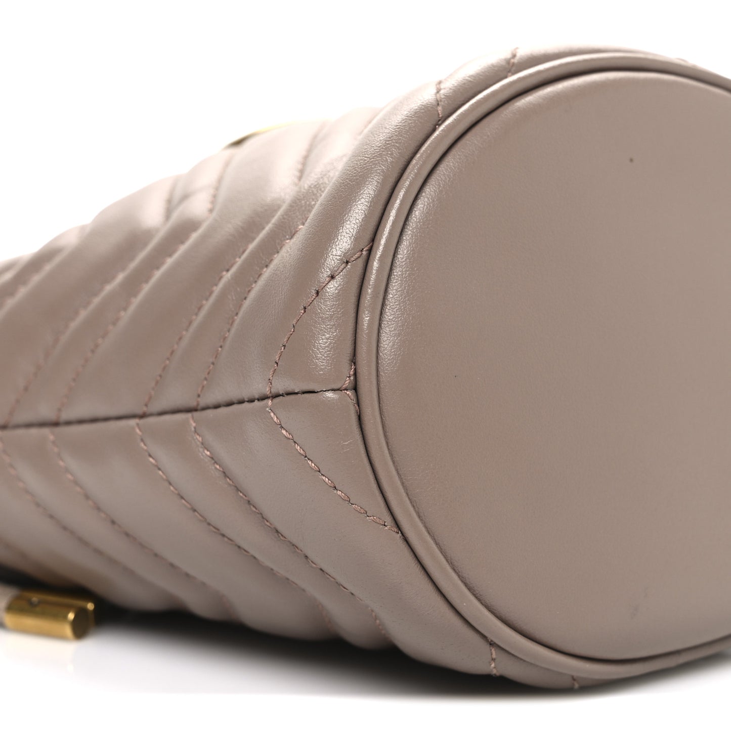 Calfskin Matelasse Mini GG Marmont 2.0 Bucket Bag Porcelain Rose