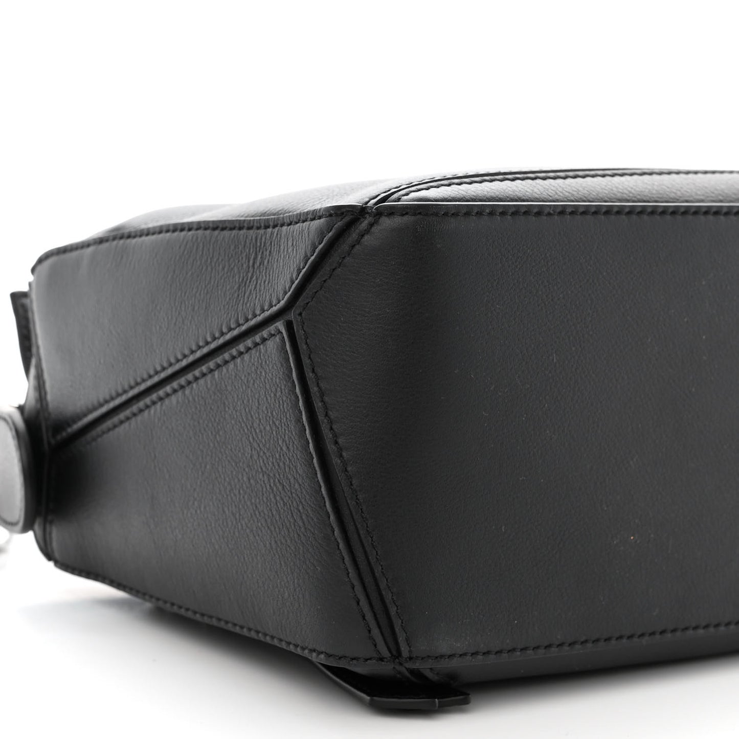 Calfskin Small Puzzle Bag Black
