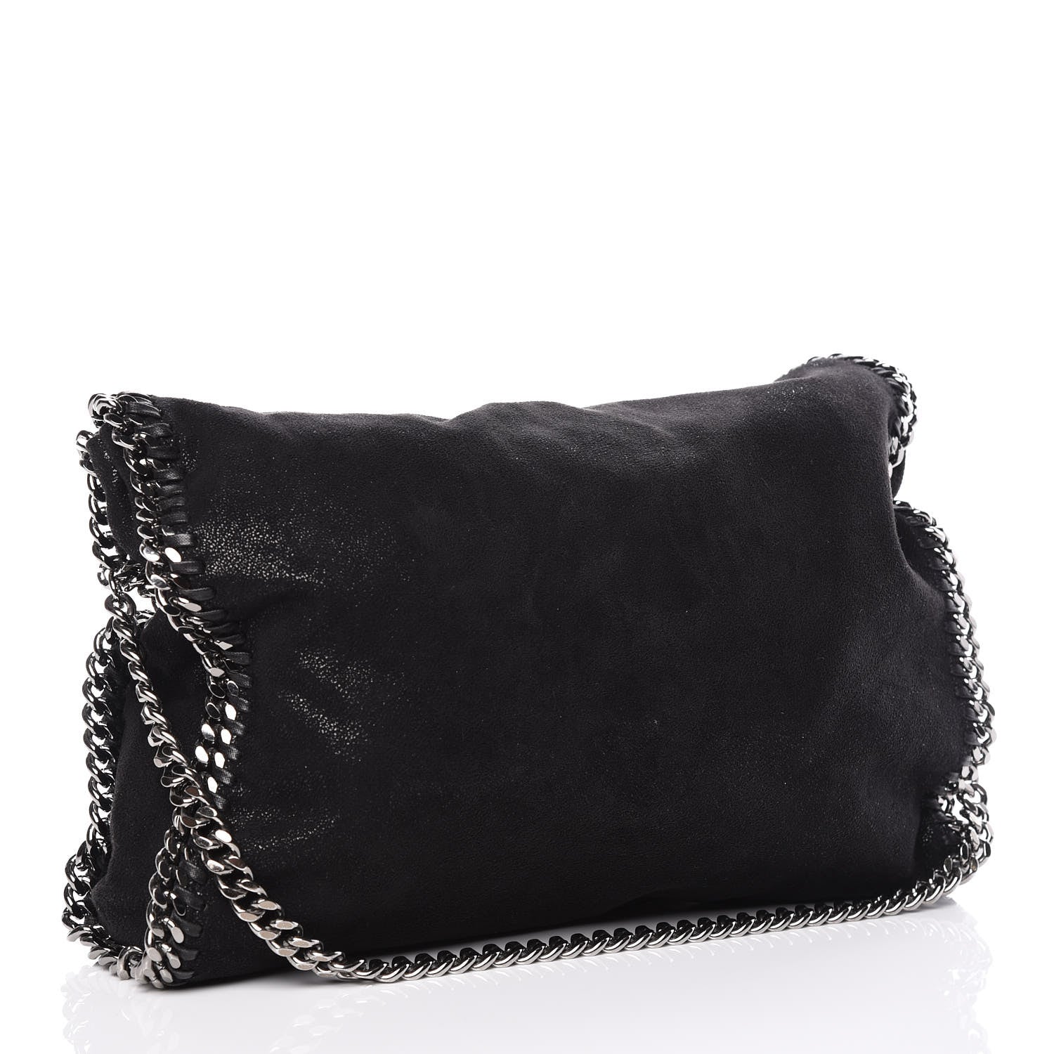 Stella McCartney Shaggy Deer Falabella Fold Over Tote Black 4 of 11