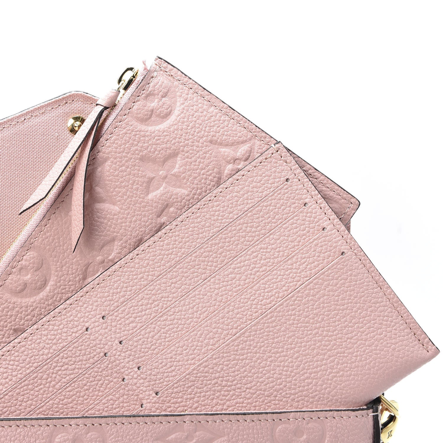 Louis Vuitton Empreinte Pochette Felicie Chain Wallet Rose Poudre 7 of 10