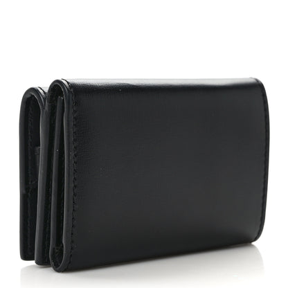 Saint Laurent SAINT LAURENT Smooth Calfskin Monogram Tiny Tri Fold Wallet Black 3 of 6