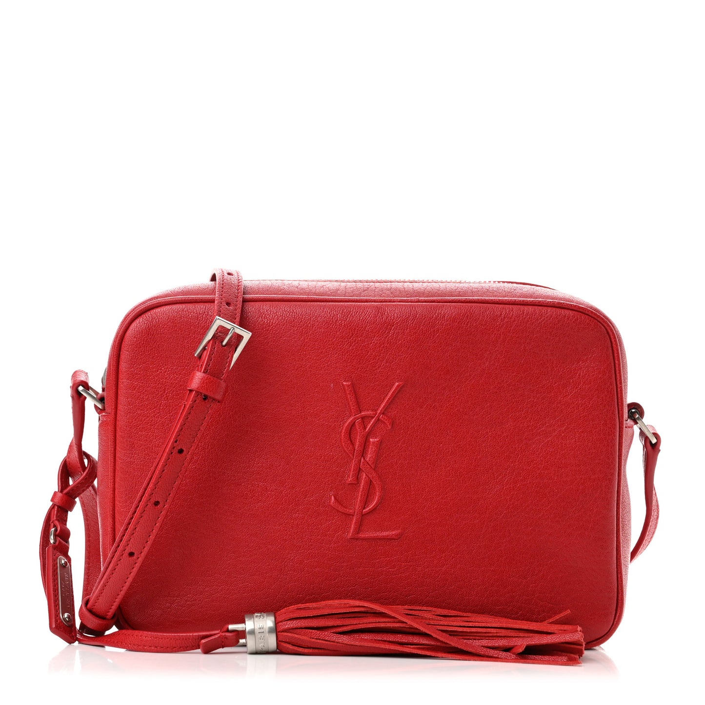 Calfskin Monogram Small Lou Camera Bag Red