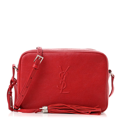 Saint Laurent Calfskin Monogram Small Lou Camera Bag Red 1 of 11
