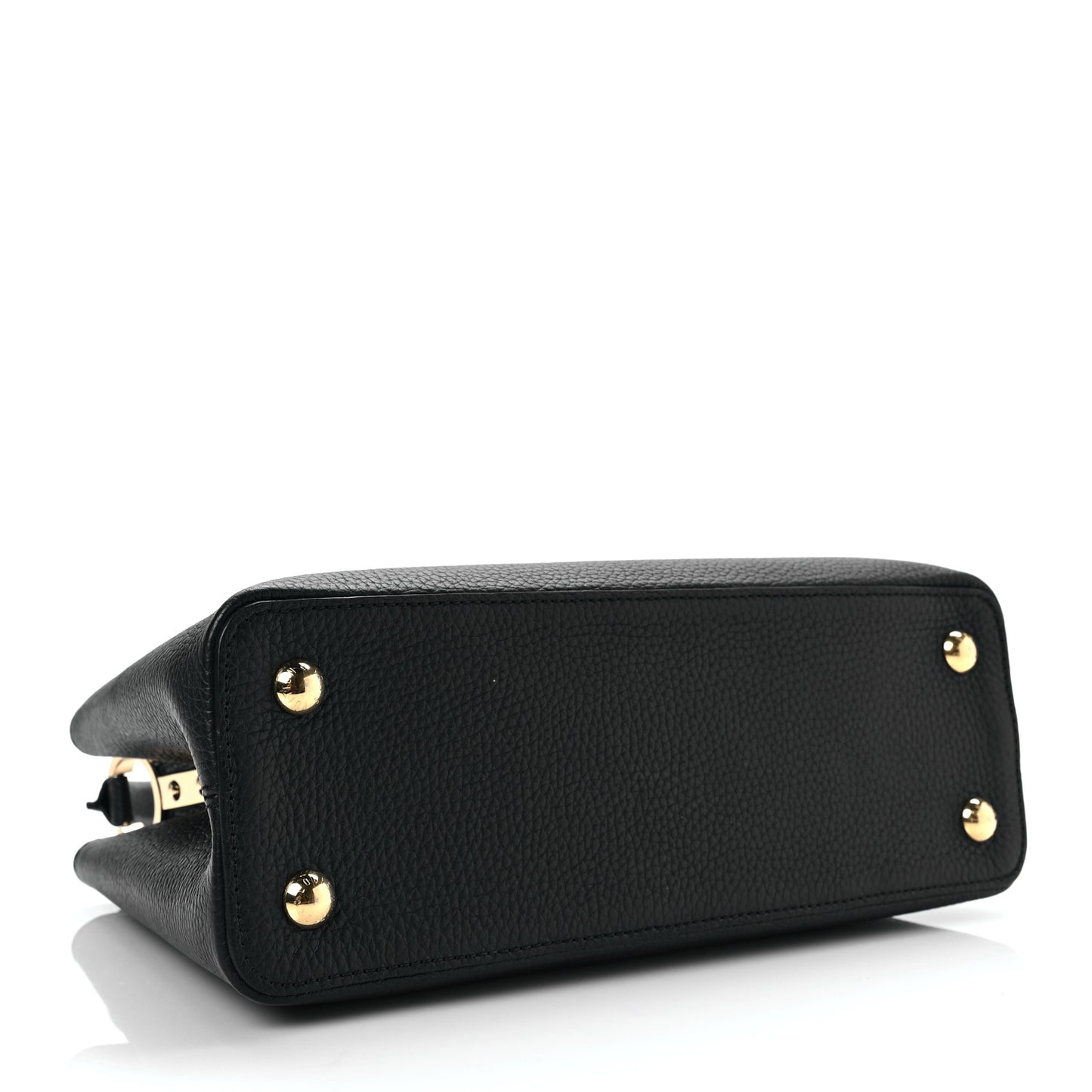 Taurillon Studded Sol Capucines PM Black