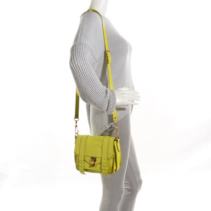 Proenza Schouler Lambskin PS1 Pouch Messenger Lemon 5 of 12