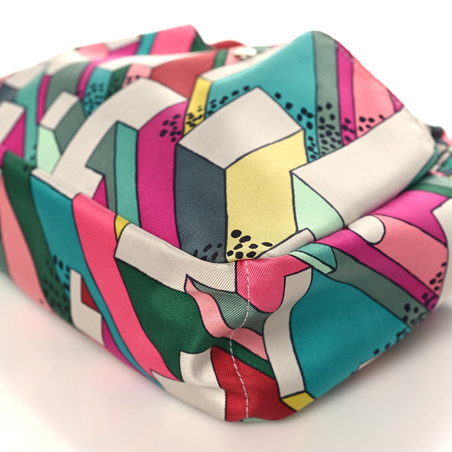 Hermes Silk On A Summer Day Fourbi 20 PM Pouch Tosca Bleu Paon 9 of 10