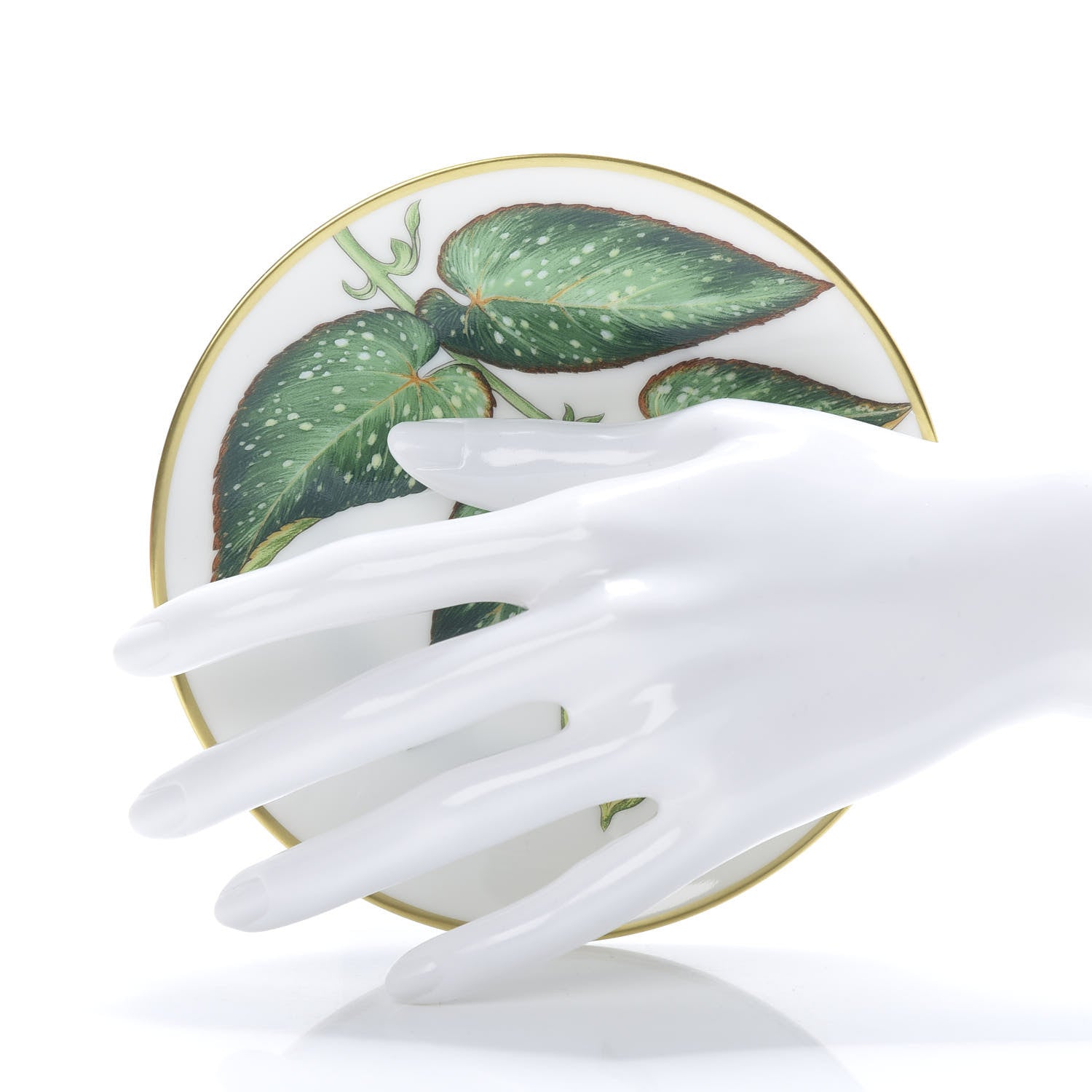 Hermes Porcelain Passifolia Tamaya Dessert Plate Set of 2 2 of 6