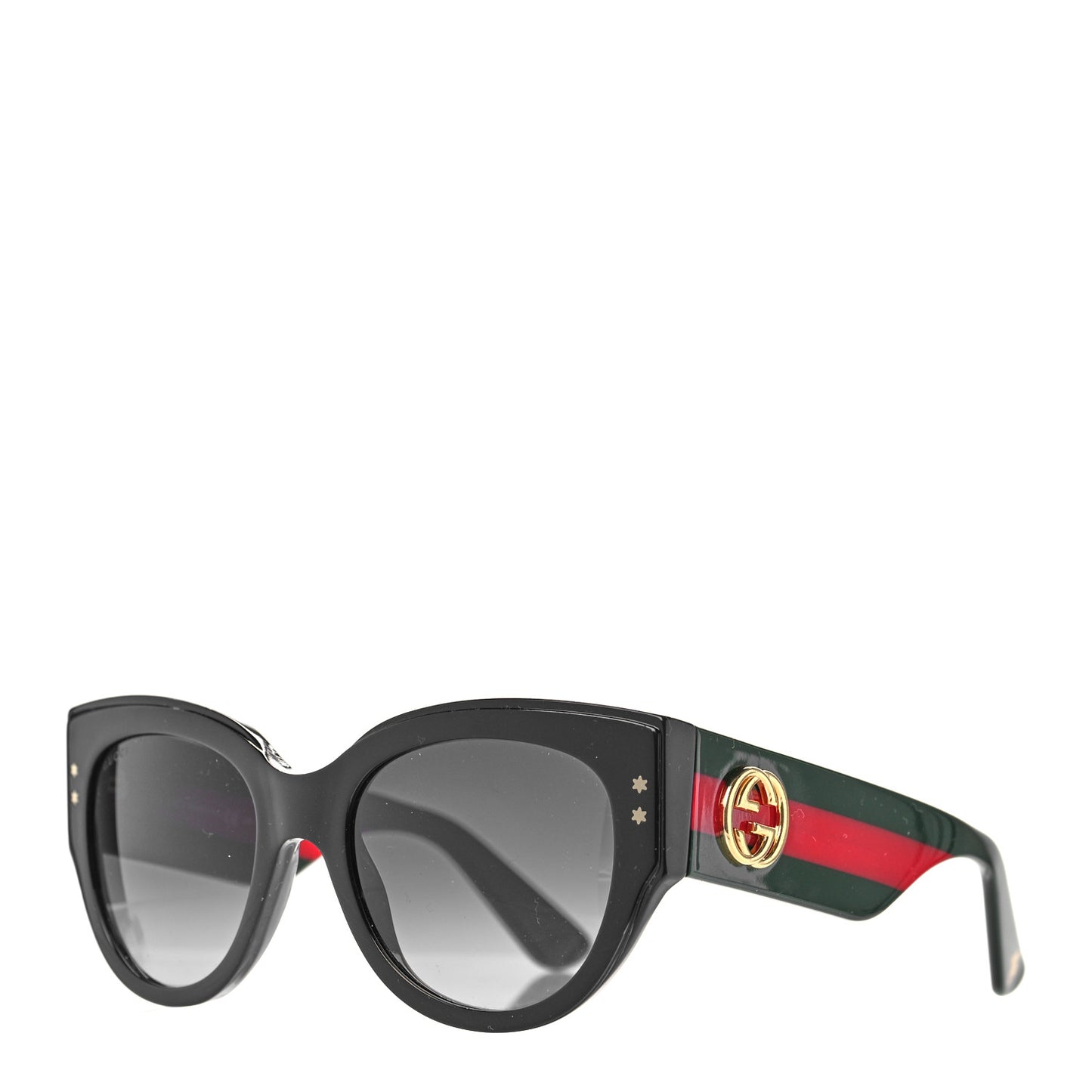 Acetate Oversized Rectangle Frame Web Sunglasses GG3864/S Black