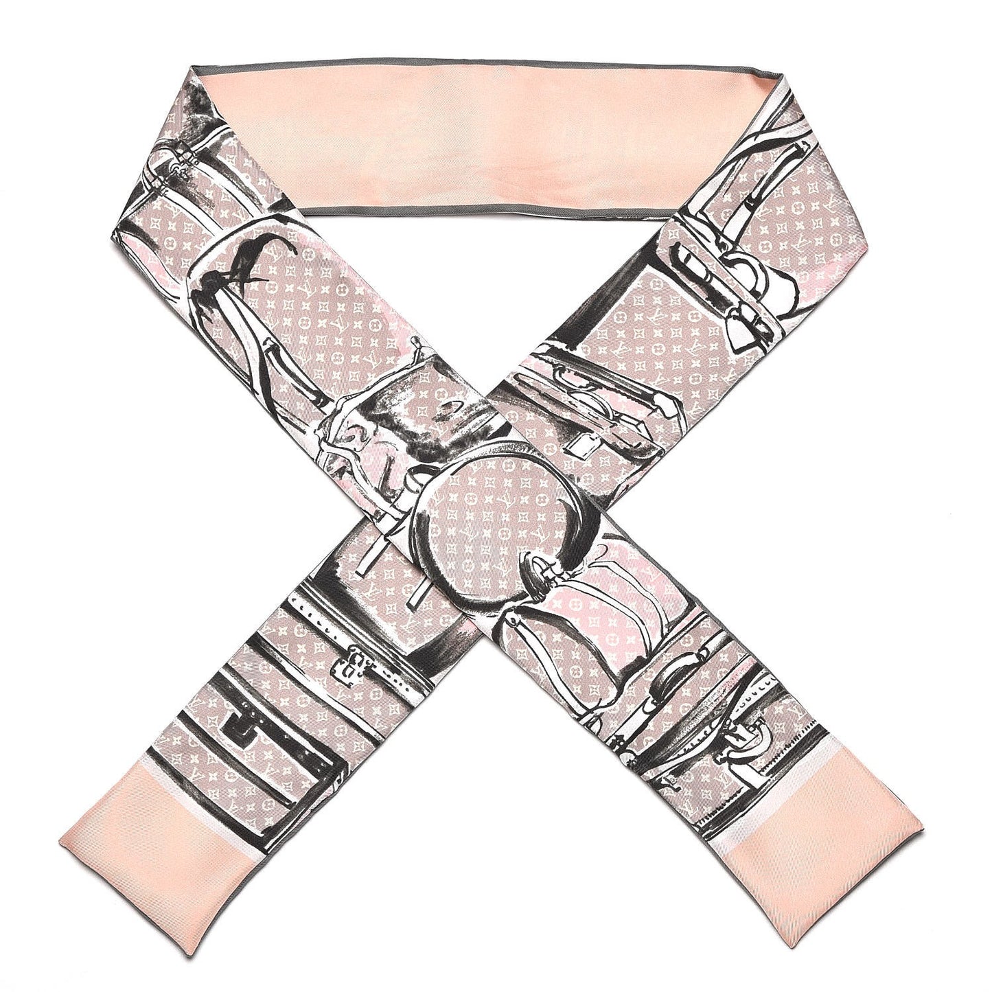 Silk Monogram Trunks Bandeau Rose Poudre