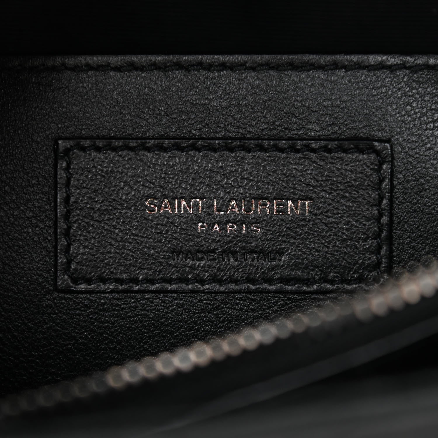 Saint Laurent Sheepskin Matelasse Chevron Monogram Large College Satchel Black 6 of 9