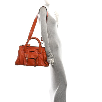 Chloe Calfskin Edith Satchel Orange 2 of 12