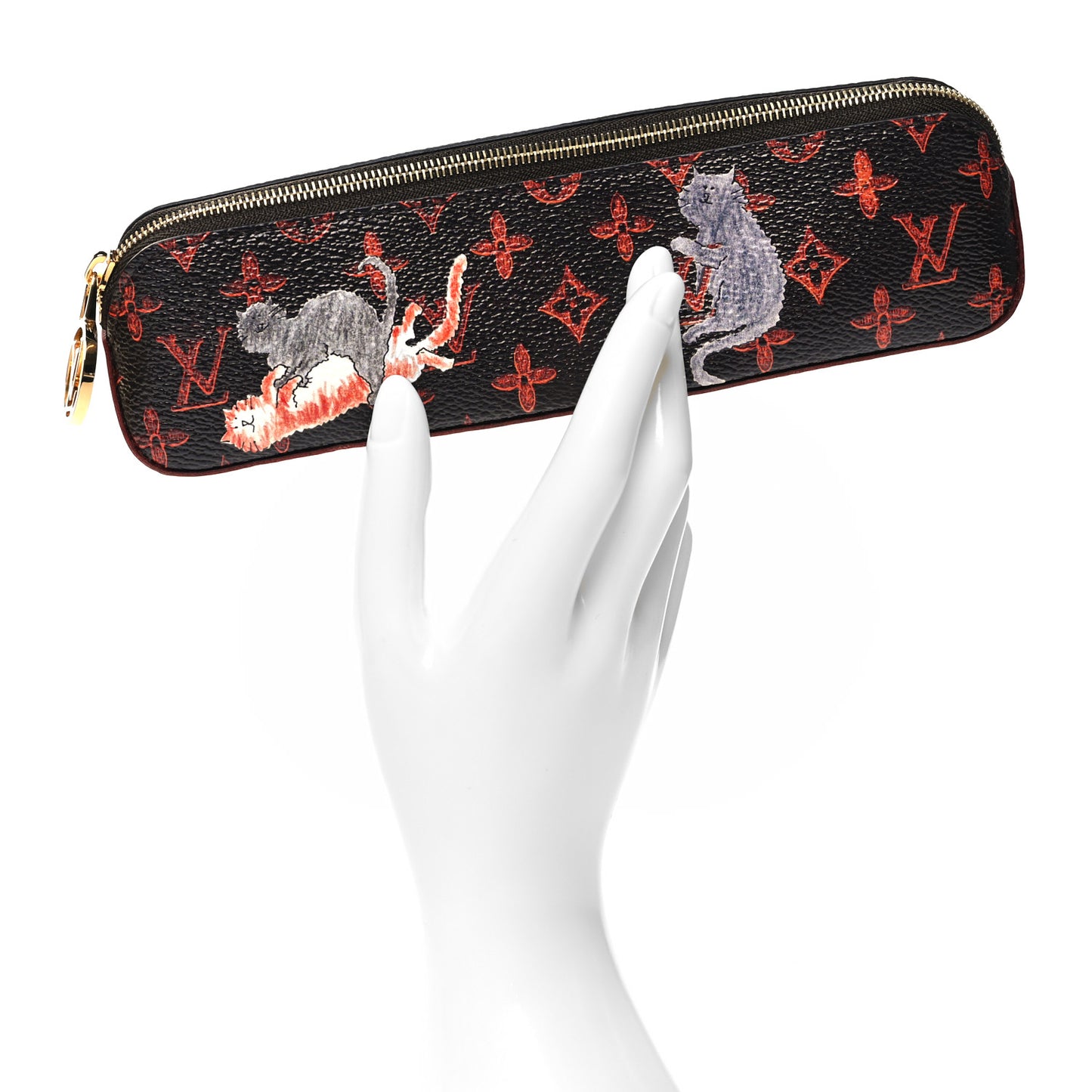 Catogram Elizabeth Pouch Orange Marron