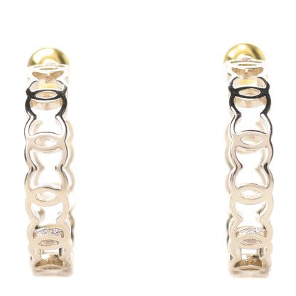 Chanel Metal CC Hoop Earrings Gold 1 of 6