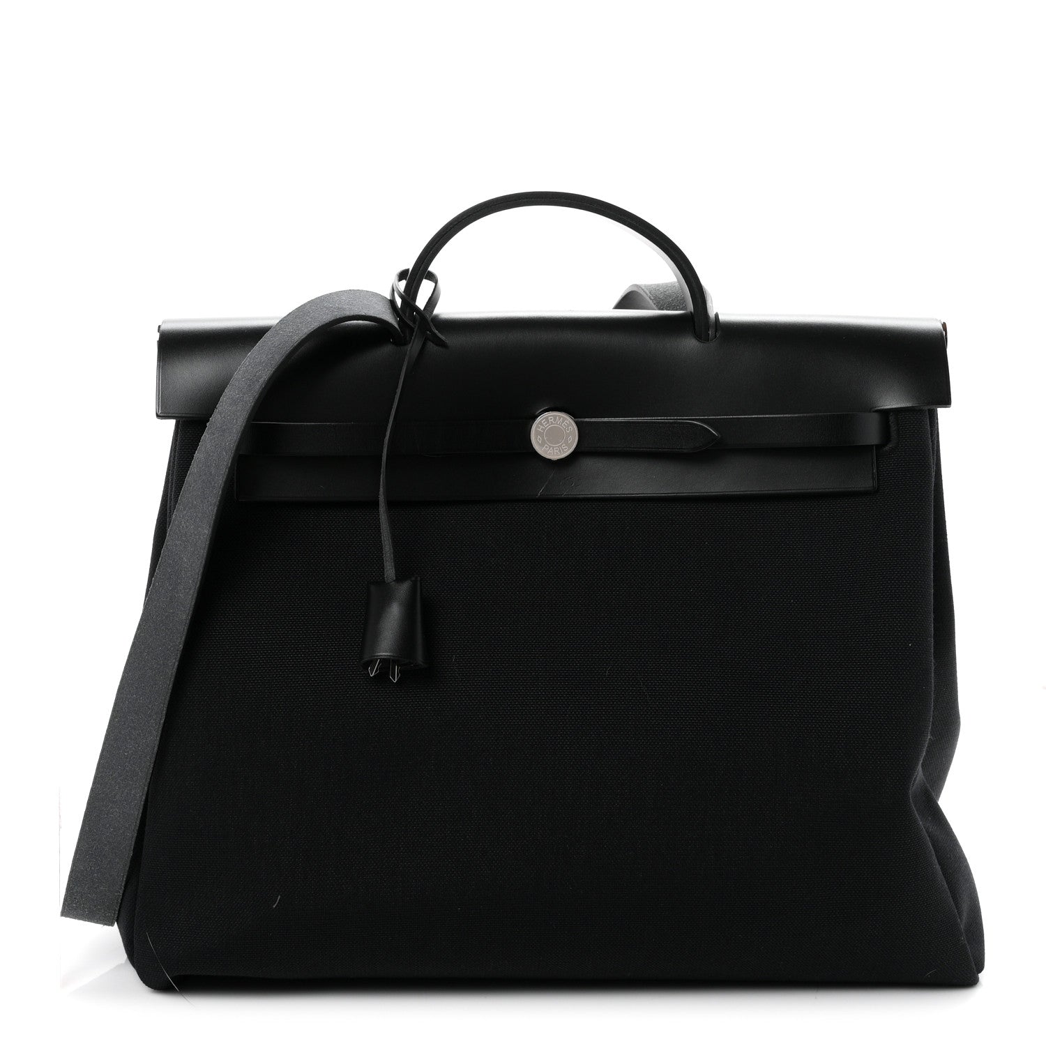 Hermes Toile Vache Hunter Herbag Zip 39 MM Black 1 of 10