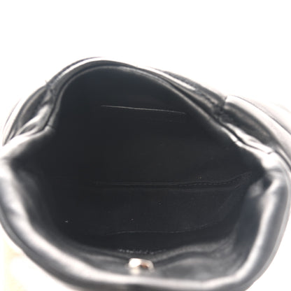 Saint Laurent Lambskin Monogram Loulou Puffer Pouch Clutch Black 6 of 9