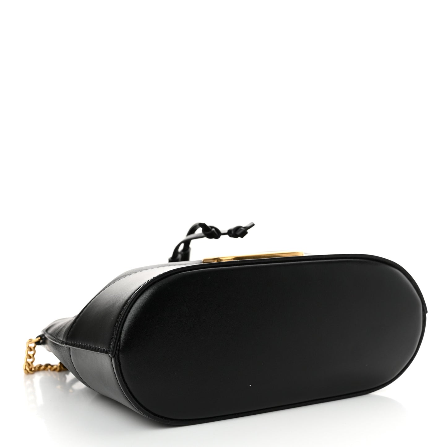 Nappa Mini VLogo Signature Bucket Bag Black