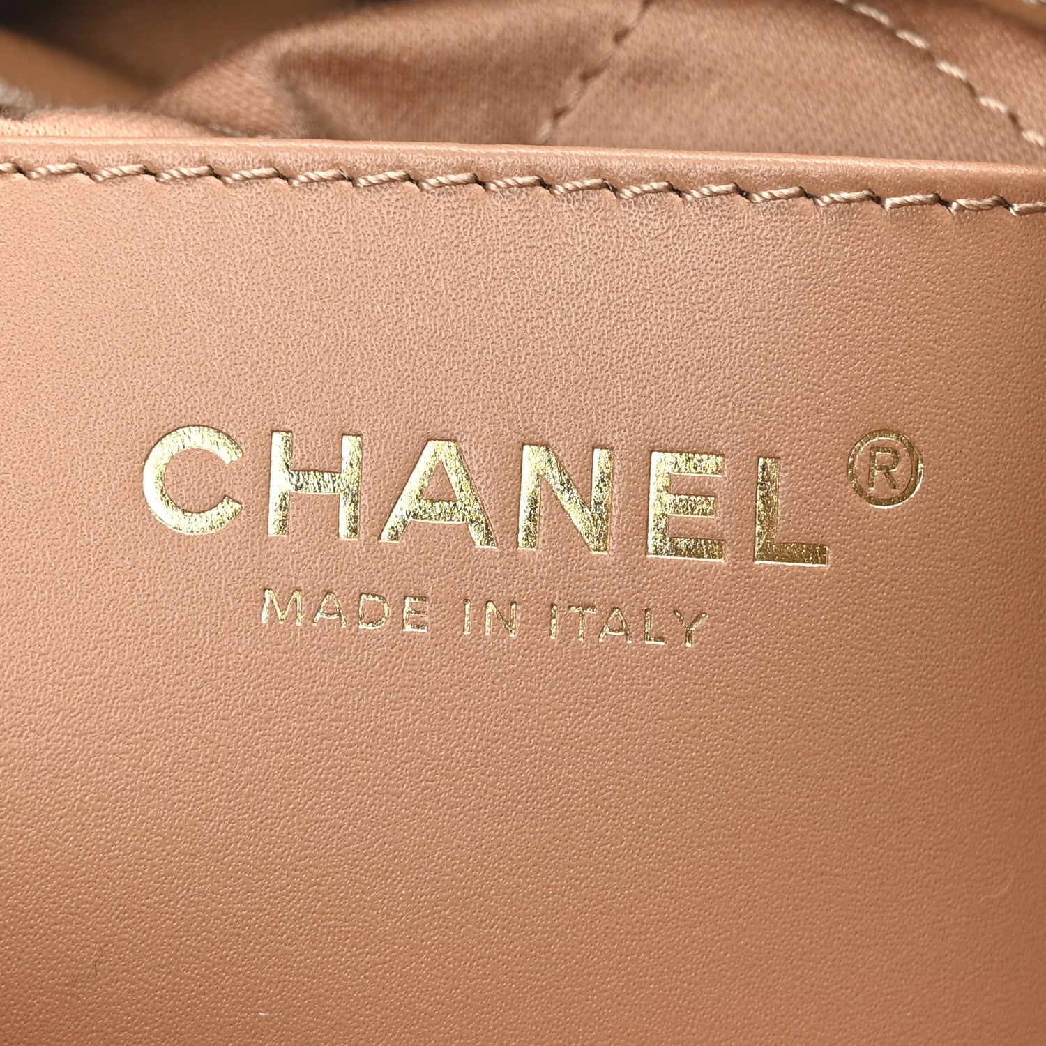 Chanel Shiny Calfskin Quilted Mini Chanel 22 Dark Beige 6 of 10