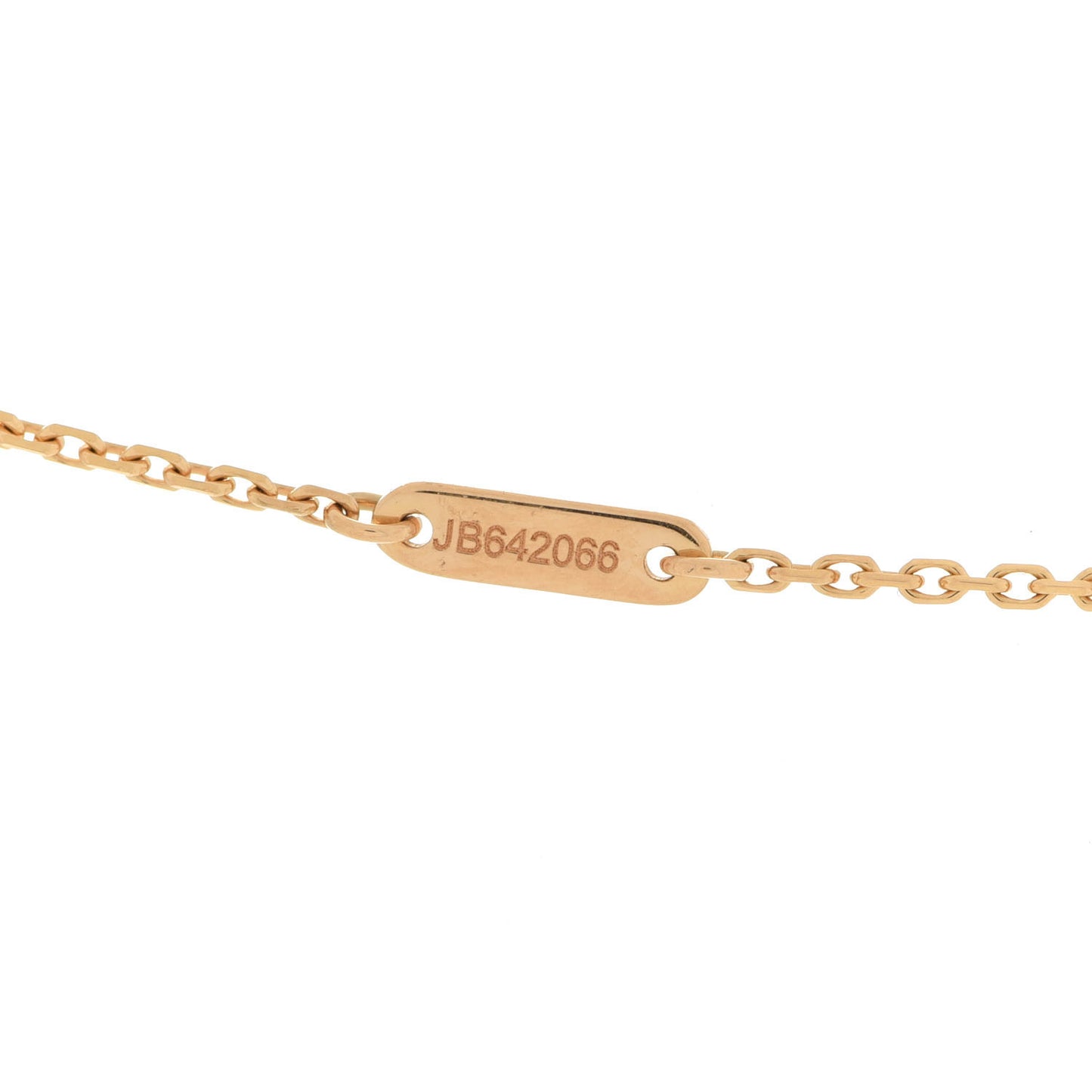 18K Yellow Gold Mother of Pearl Sweet Alhambra Pendant Necklace