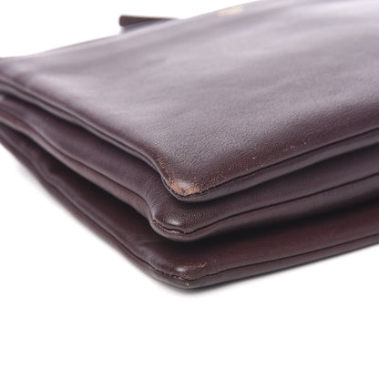 Celine Lambskin Large Trio Crossbody Bag Burgundy 8 of 10