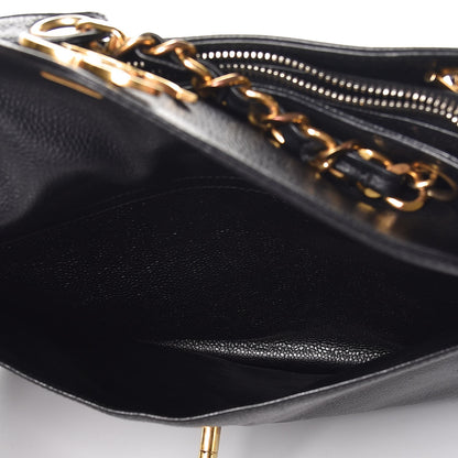 Chanel Caviar Flap Shoulder Bag Black 10 of 24
