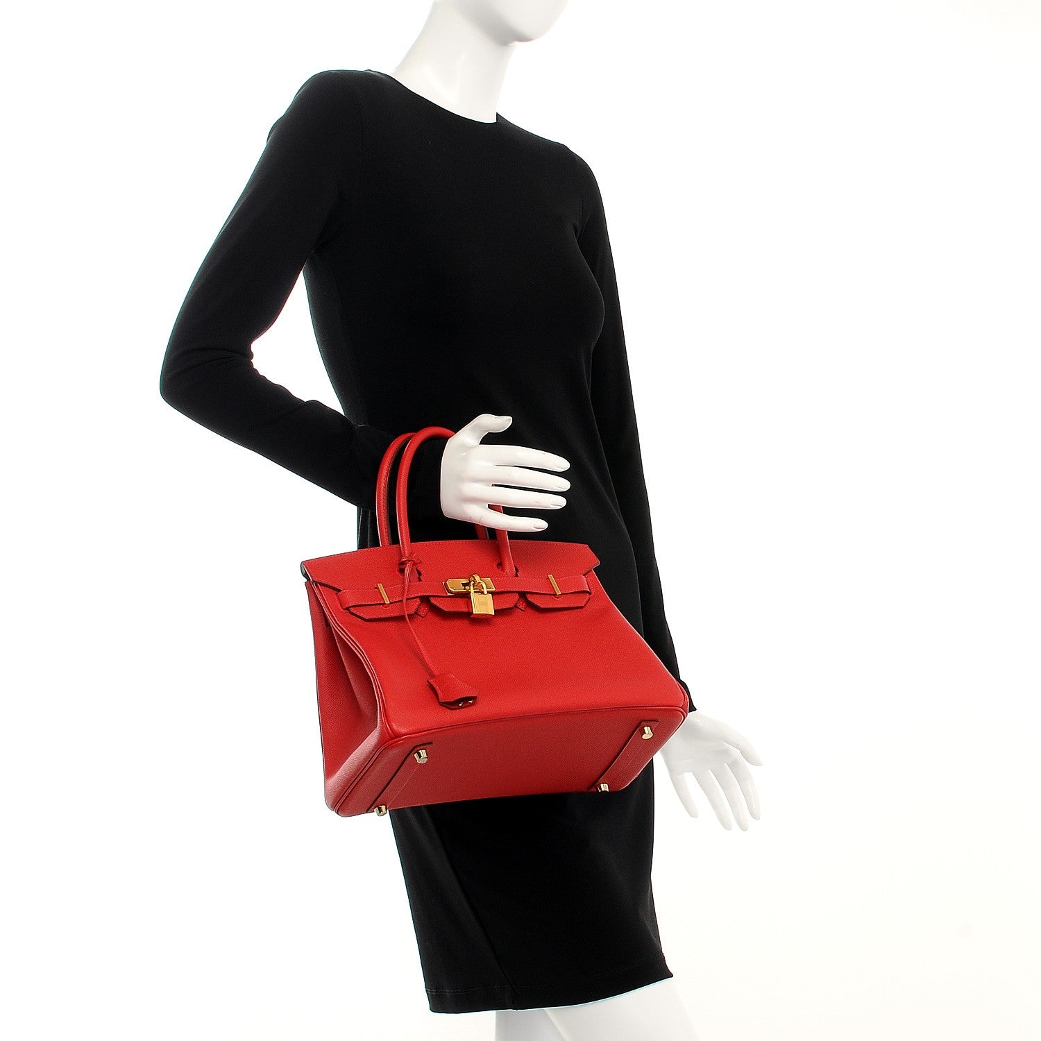 Hermes Epsom Birkin 30 Rouge Casaque 2 of 26