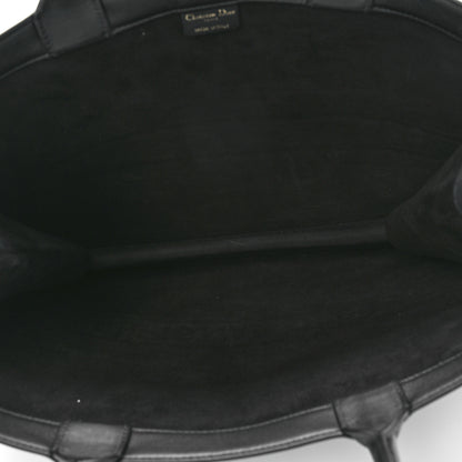 Christian Dior Calfskin Embossed Large Book Tote Black 5 of 8
