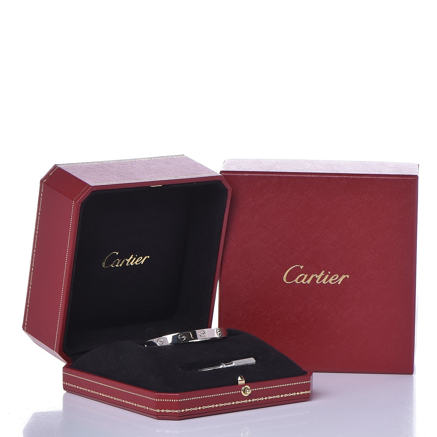 Cartier 18K White Gold LOVE Bracelet 16 7 of 7