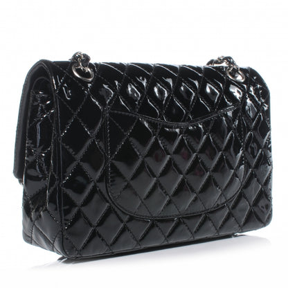 Chanel Patent Medium Double Flap Black 3 of 9