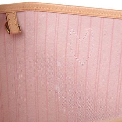 Louis Vuitton Damier Azur Neo Neverfull MM Rose Ballerine 9 of 12