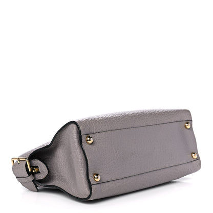 Burberry Signature Grain Medium Clifton Bag Grey 3 of 9