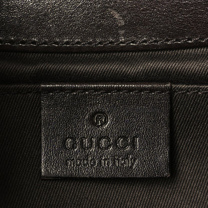 Gucci Monogram Studded Small Horsebit Clutch Dark Brown 6 of 10