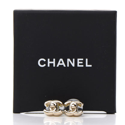 Chanel Metal CC Turnlock Earrings Gold 5 of 5