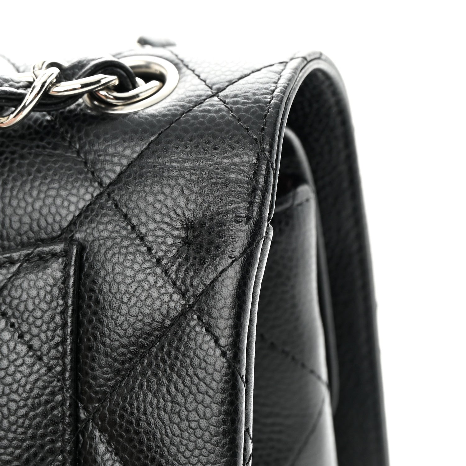Chanel Caviar Quilted Jumbo Double Flap Black 14 of 16