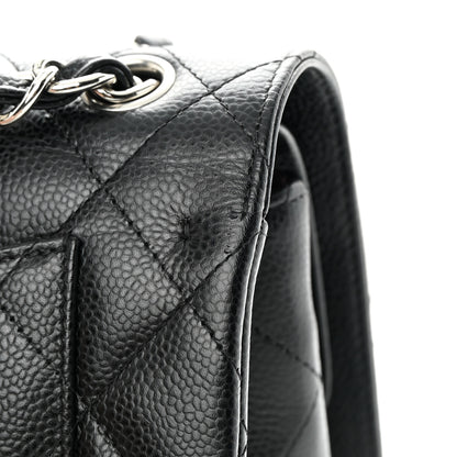 Chanel Caviar Quilted Jumbo Double Flap Black 14 of 16