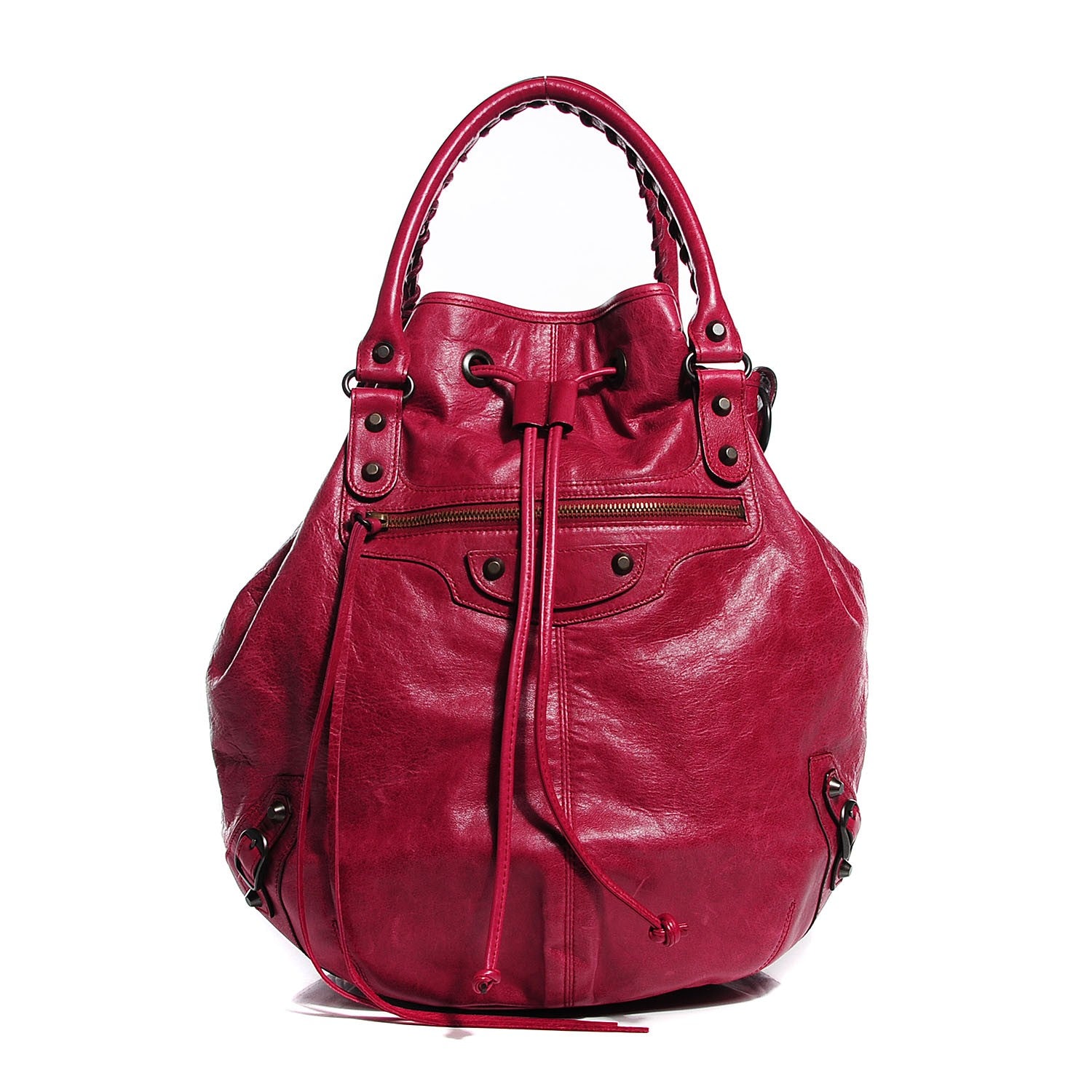 Balenciaga Agneau Classic Hardware Pompon Pourpre 1 of 14