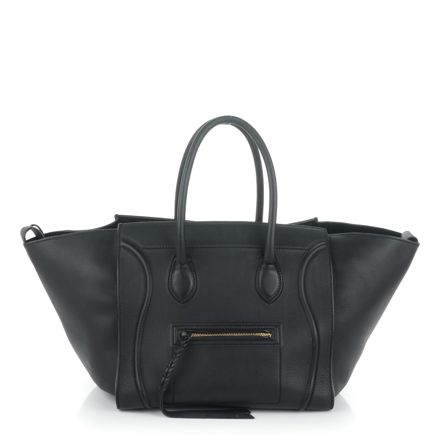 Supple Calfskin Medium Phantom Luggage Black