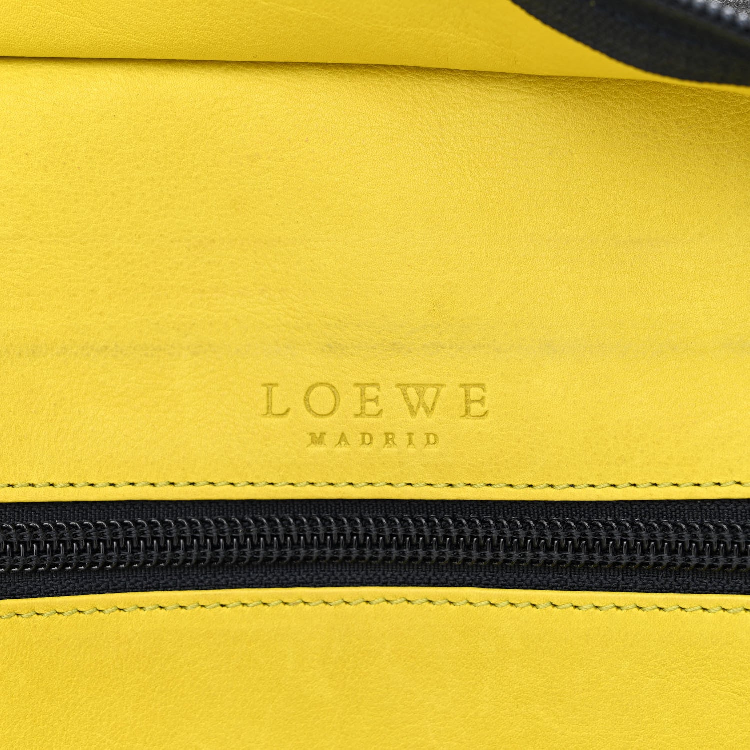 Loewe Suede Calfskin Amazona Yellow Black 5 of 15