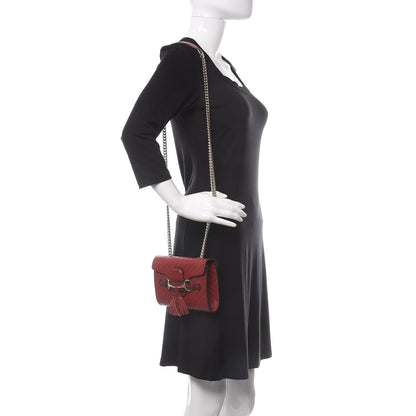 Gucci Soft Microguccissima Mini Emily Chain Shoulder Bag Rosso 2 of 10
