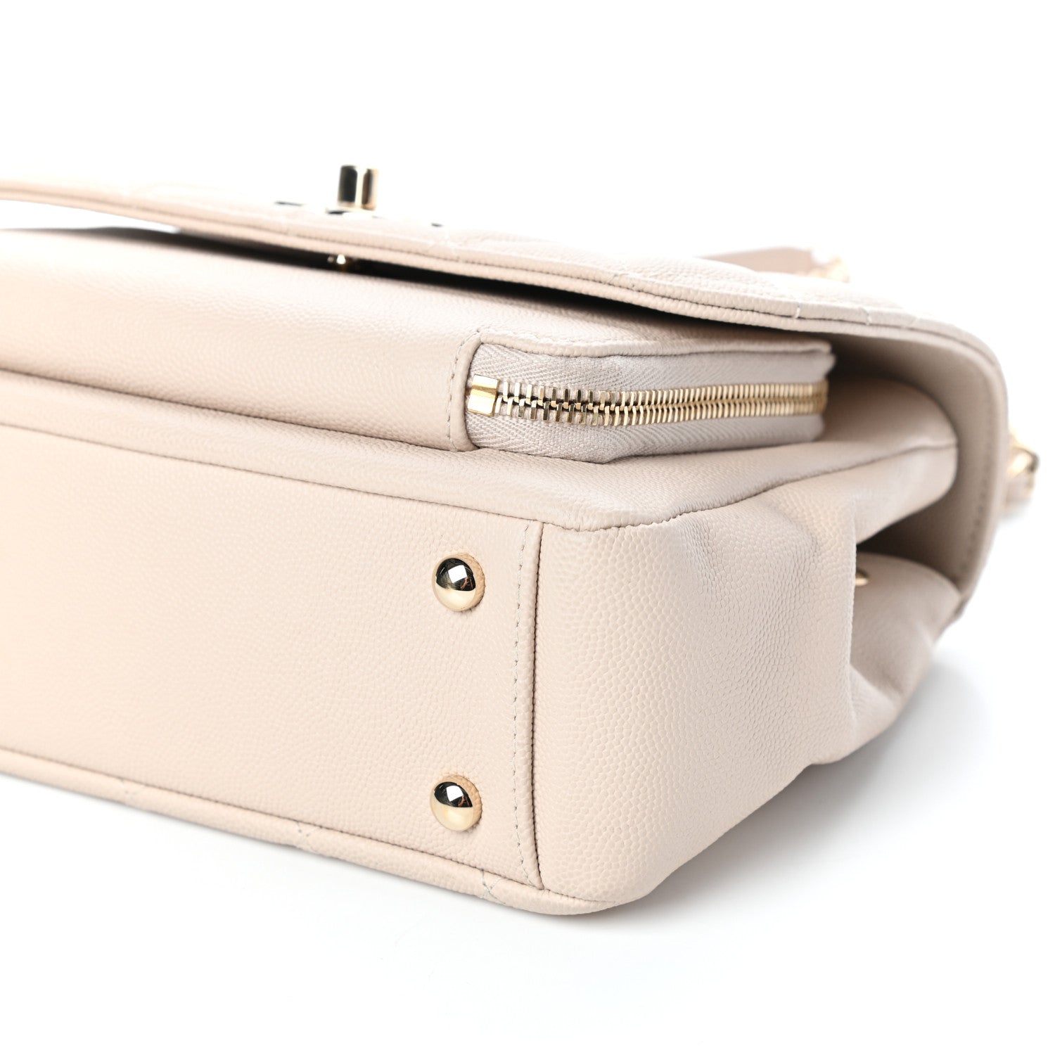 Chanel Caviar Quilted Medium Business Affinity Flap Beige 9 of 10