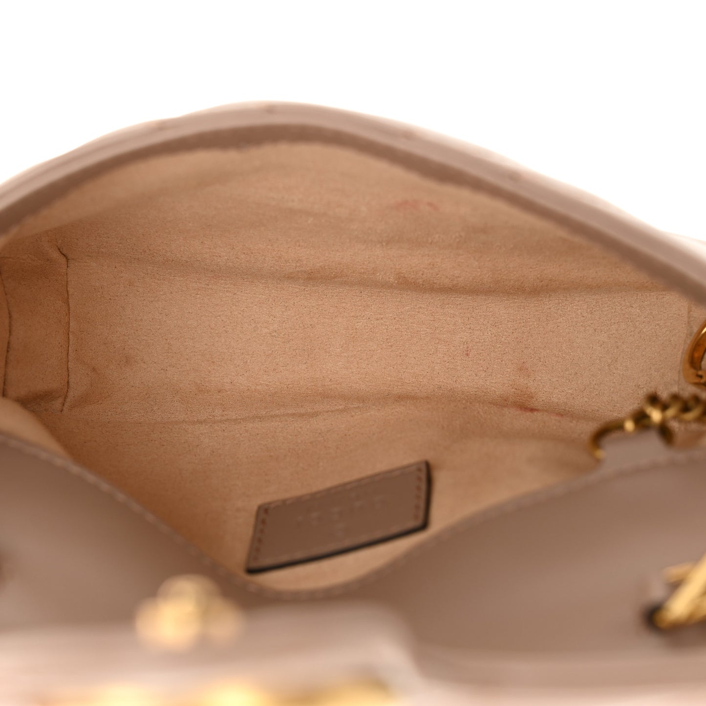 Calfskin Matelasse Super Mini GG Marmont Shoulder Bag Porcelain Rose